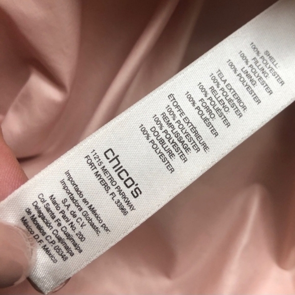 Chico’s Zenergy Puffer Vest Light Pink Women’s 12 Medium (Chico's 2) Layer EUC - Picture 8 of 8